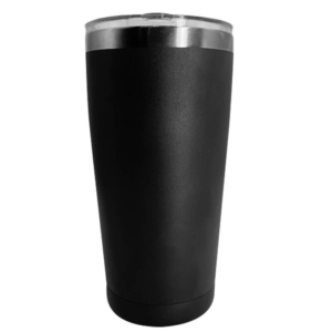 Double Wall Stainless Steel Engraving Brandy Tumbler Black