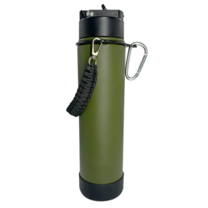 Double Wall Stainless Steel Engraving 24oz (700ml) Rope Water Bottle Camo
