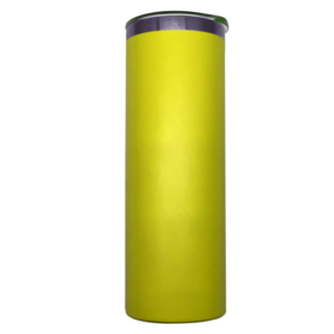 Double Wall Stainless Steel 20oz Engraving Skinny Tumbler Yellow