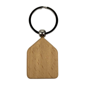 Engraving Wood Keyring House