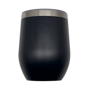 Double Wall Stainless Steel 12oz (350ml) Engraving Wine Tumbler Black