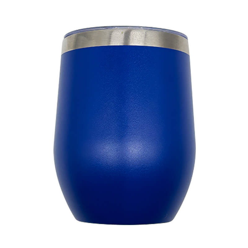 Double Wall Stainless Steel 12oz (350ml) Engraving Wine Tumbler Royal Blue