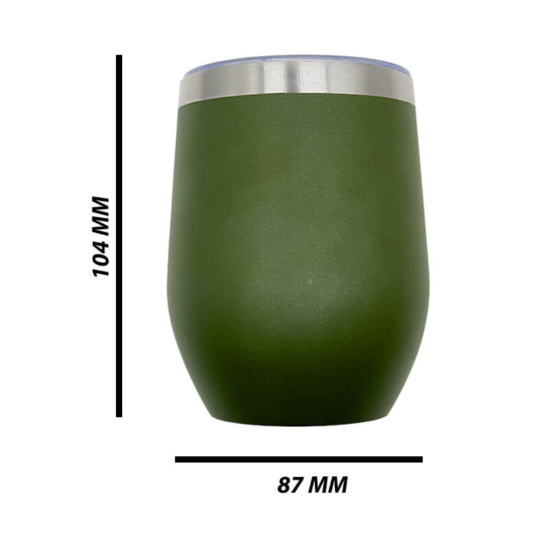 Double Wall Stainless Steel 12oz (350ml) Engraving Wine Tumbler Camo - Image 7