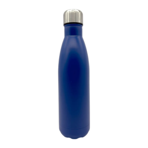 Double Wall Stainless Steel 500ml Engraving Water Bottle Blue