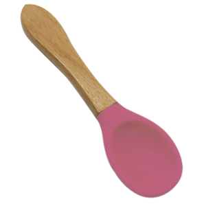 Engraving Bamboo Baby Spoon Pink