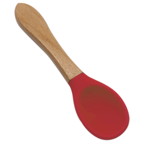 Engraving Bamboo Baby Spoon Red