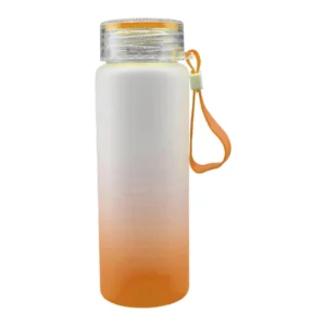 500ml Orange Frosted Glass Bottle