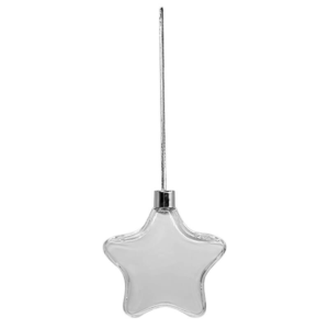X-Mas Plastic Star Clear