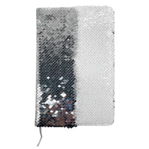A5 Silver Sequin Notebook