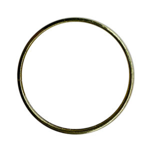 Round Gold Brooch Pin