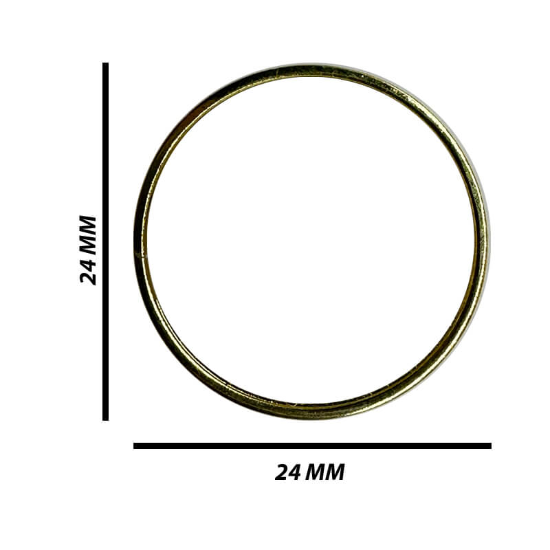 Round Gold Brooch Pin - Image 5