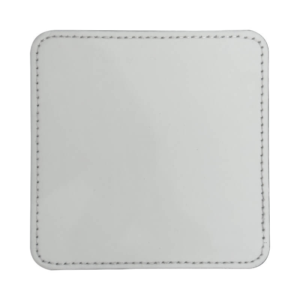 Sublimation PU Coaster Square White