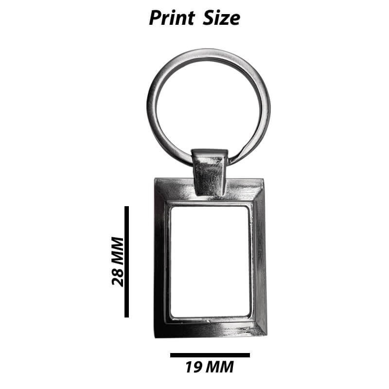 Sublimation metal keyring 001 rectangle - Image 6