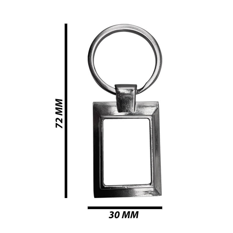 Sublimation metal keyring 001 rectangle - Image 7