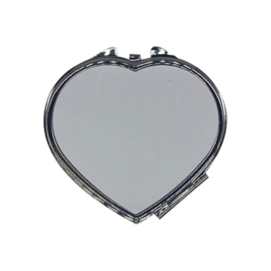 Heart compact with mirror