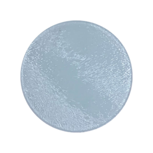 Glass round textured coasters