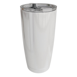 20oz White Stainless Steel Brandy Tumbler