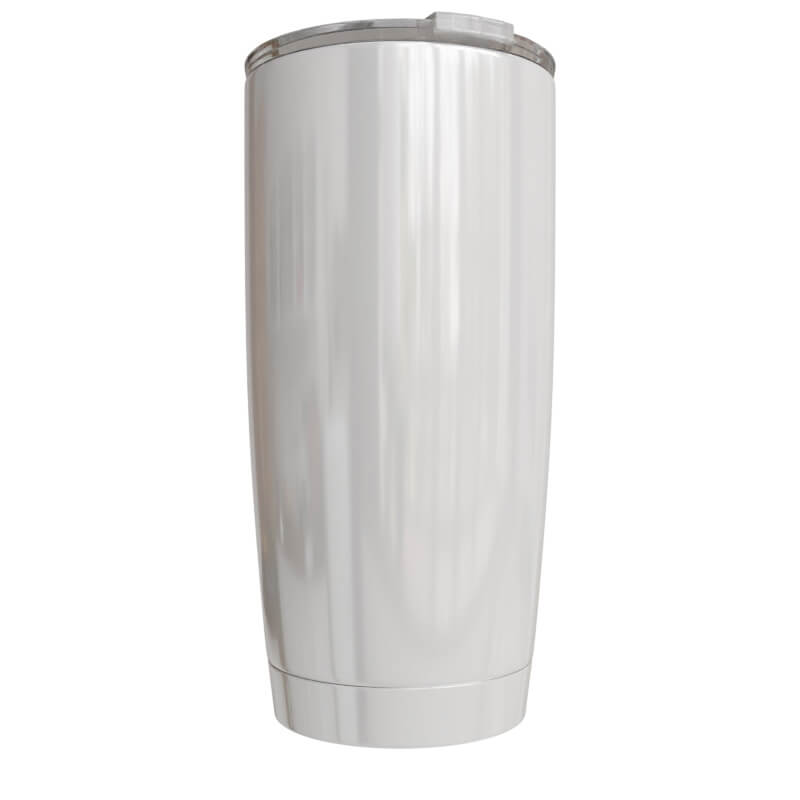 20oz White Stainless Steel Brandy Tumbler - Image 2