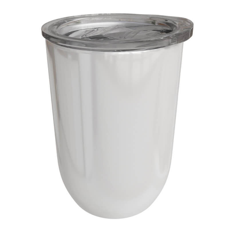 12oz White Stainless Steel Gin Tumblers - Image 2