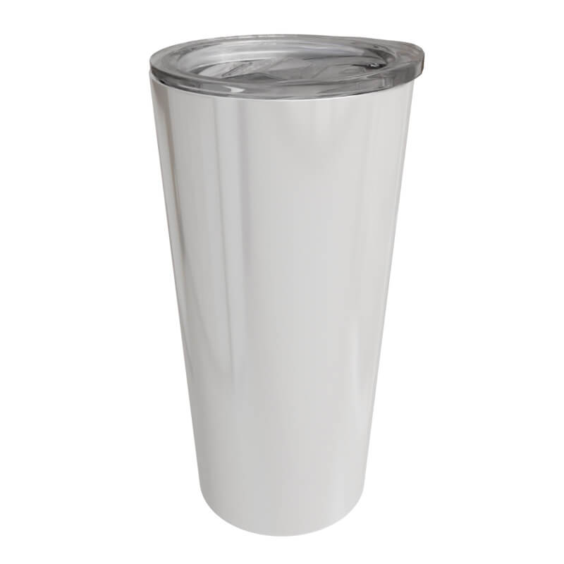 20oz White Stainless Steel Rum Tumbler - Image 2