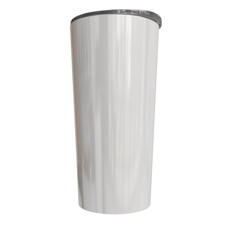 20oz White Stainless Steel Rum Tumbler