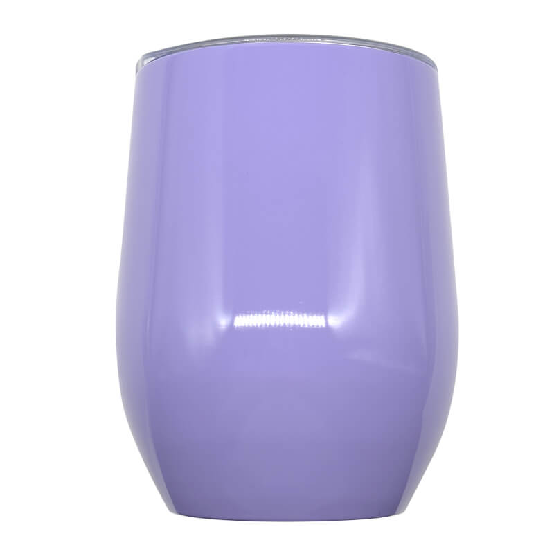 12oz Purple Stainless Steel Wine Tumbler