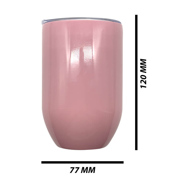 12oz Pink Stainless Steel Gin Tumbler - Image 7