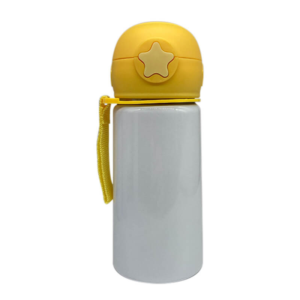 400ml Yellow Cap Stainless Steel Kids Buddy Sippy Cup