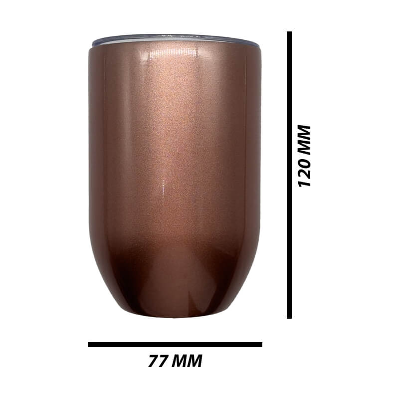 12oz Rose Gold Stainless Steel Gin Tumbler - Image 7