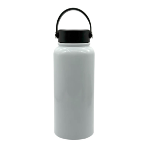 940ml White Stainless Steel Chubby Water Bottle