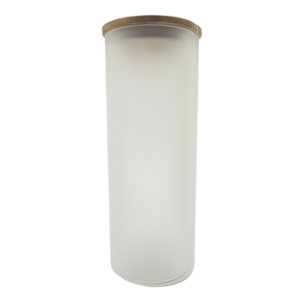 25oz Frosted Glass Skinny Tumbler