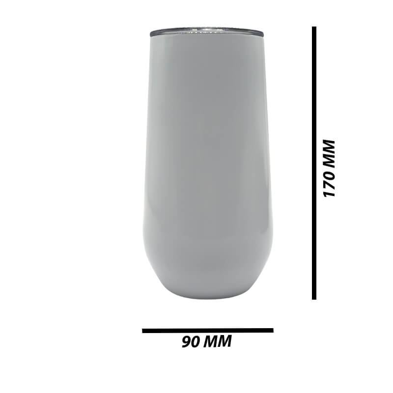 16oz White Stainless Steel Dronk Gat Tumbler - Image 7
