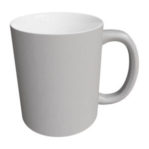 11oz Silver Ceramic Pearl Mug