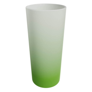 10oz Frosted glass green