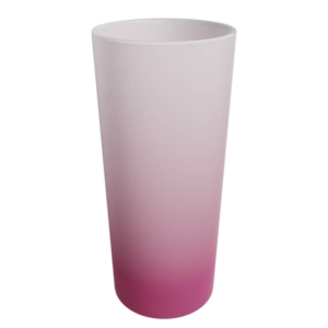 10oz Frosted glass pink
