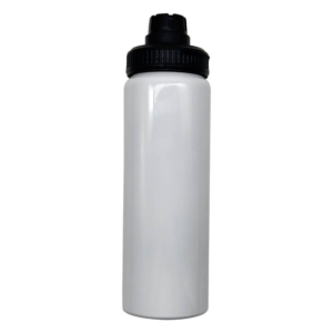 850ml White Aluminium Water Bottle