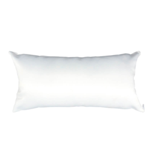 Rectangle Pillowcase with Pillow 20x43cm White