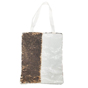 Gold Sequin Tote Bag